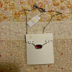 NWT kendra scottt necklace silver chain